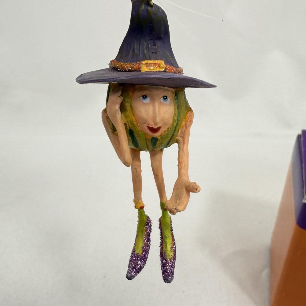 Department 56 Halloween Krinkles Patience Brewster Gourd Witch Mini‎ 3" Ornament